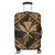 Hawaiian Map Kanaka Hibiscus Gold Polynesian Luggage Covers - AH Black - Polynesian Pride