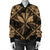 Hawaiian Map Kanaka Hibiscus Gold Polynesian Bomber Jacket - AH - Polynesian Pride