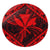 Hawaiian Map Kanaka Hibiscus Red Polynesian Round Carpet - AH Round Carpet Luxurious Plush - Polynesian Pride