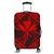 Hawaiian Map Kanaka Hibiscus Red Polynesian Luggage Covers - AH Black - Polynesian Pride