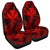 Hawaiian Map Kanaka Hibiscus Red Polynesian Car Seat Covers - AH Universal Fit Black - Polynesian Pride