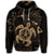 Hawaiian Map Kanaka Hibiscus Turtle Gold Polynesian Hoodie - Polynesian Pride