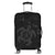 Hawaiian Map Kanaka Hibiscus Turtle Gray Polynesian Luggage Covers - AH Black - Polynesian Pride