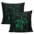 Hawaiian Map Kanaka Hibiscus Turtle Green Polynesian Pillow Covers - AH - Polynesian Pride