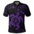 Hawaiian Map Kanaka Hibiscus Turtle Purple Polynesian Polo Shirt - Polynesian Pride