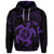 Custom Hawaiian Map Kanaka Hibiscus Turtle Purple Polynesian Hoodie - Polynesian Pride