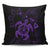 Hawaiian Map Kanaka Hibiscus Turtle Purple Polynesian Pillow Covers - AH Pillow Covers Black - Polynesian Pride