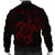 Hawaiian Map Kanaka Hibiscus Turtle Red Polynesian Bomber Jacket - AH - Polynesian Pride