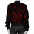 Hawaiian Map Kanaka Hibiscus Turtle Red Polynesian Bomber Jacket - AH - Polynesian Pride