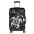 Hawaiian Map Kanaka Hibiscus Turtle White Polynesian Luggage Covers - AH Black - Polynesian Pride