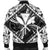 Hawaiian Map Kanaka Hibiscus White Polynesian Bomber Jacket - AH - Polynesian Pride