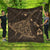 Hawaiian Map Kanaka Manta Ray Polynesian Premium Quilts Gold - AH Black - Polynesian Pride