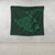 Hawaiian Map Kanaka Manta Ray Polynesian Tapestry Green - AH - Polynesian Pride