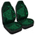 Hawaiian Map Kanaka Manta Ray Polynesian Car Seat Covers Green - AH Universal Fit Black - Polynesian Pride