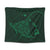 Hawaiian Map Kanaka Manta Ray Polynesian Tapestry Green - AH Wall Tapestry Black - Polynesian Pride