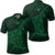 Hawaiian Map Kanaka Manta Ray Polynesian Polo Shirt Green Unisex Black - Polynesian Pride