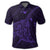 Hawaiian Map Kanaka Manta Ray Polynesian Polo Shirt Purple - Polynesian Pride