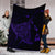 Hawaiian Map Kanaka Manta Ray Polynesian Premium Blankets Purple - AH - Polynesian Pride