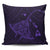 Hawaiian Map Kanaka Manta Ray Polynesian Pillow Covers Purple - AH Pillow Covers Black - Polynesian Pride