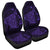 Hawaiian Map Kanaka Manta Ray Polynesian Car Seat Covers Purple - AH Universal Fit Black - Polynesian Pride