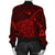 Hawaiian Map Kanaka Manta Ray Polynesian Bomber Jacket Red - AH - Polynesian Pride