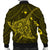 Hawaiian Map Kanaka Manta Ray Polynesian Bomber Jacket Yellow - AH - Polynesian Pride