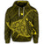 Hawaiian Map Kanaka Manta Ray Polynesian Hoodie Yellow - Polynesian Pride