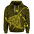 Custom Hawaiian Map Kanaka Manta Ray Polynesian Hoodie Yellow - Polynesian Pride