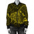 Hawaiian Map Kanaka Manta Ray Polynesian Bomber Jacket Yellow - AH - Polynesian Pride