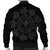 Hawaiian Map Kanaka Turtles Circle Style Gray Polynesian Bomber Jacket - AH - Polynesian Pride