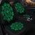 Hawaiian Map Kanaka Turtles Circle Style Green Polynesian Car Seat Covers - AH - Polynesian Pride