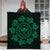 Hawaiian Map Kanaka Turtles Circle Style Green Polynesian Premium Quilts - AH - Polynesian Pride