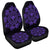 Hawaiian Map Kanaka Turtles Circle Style Purple Polynesian Car Seat Covers - AH Universal Fit Black - Polynesian Pride