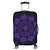 Hawaiian Map Kanaka Turtles Circle Style Purple Polynesian Luggage Covers - AH Black - Polynesian Pride