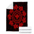 Hawaiian Map Kanaka Turtles Circle Style Red Polynesian Premium Blankets - AH - Polynesian Pride