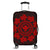 Hawaiian Map Kanaka Turtles Circle Style Red Polynesian Luggage Covers - AH Black - Polynesian Pride