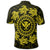 Hawaiian Map Kanaka Turtles Circle Style Yellow Polynesian Polo Shirt - Polynesian Pride