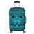 Hawaiian Map Madame Pele Kanaka Plumeria Polynesian Luggage Covers Blue AH Black - Polynesian Pride