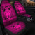 Hawaiian Map Madame Pele Kanaka Plumeria Polynesian Car Seat Covers Pink AH - Polynesian Pride