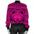 Hawaiian Map Madame Pele Kanaka Plumeria Polynesian Bomber Jacket Pink AH - Polynesian Pride