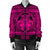 Hawaiian Map Madame Pele Kanaka Plumeria Polynesian Bomber Jacket Pink AH - Polynesian Pride