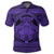 Hawaiian Map Madame Pele Kanaka Plumeria Polynesian Polo Shirt Purple - Polynesian Pride