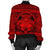 Hawaiian Map Madame Pele Kanaka Plumeria Polynesian Bomber Jacket Red AH - Polynesian Pride