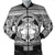 Hawaiian Map Madame Pele Kanaka Plumeria Polynesian Bomber Jacket White AH Black Unisex - Polynesian Pride