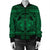 Hawaiian Map Madame Pele Mauna Kea Plumeria Polynesian Bomber Jacket Green AH - Polynesian Pride