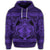 Hawaiian Map Madame Pele Mauna Kea Plumeria Polynesian Hoodie Purple - Polynesian Pride