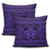 Hawaiian Map Madame Pele Mauna Kea Plumeria Polynesian Pillow Covers Purple AH - Polynesian Pride