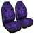 Hawaiian Map Madame Pele Mauna Kea Plumeria Polynesian Car Seat Covers Purple AH Universal Fit Black - Polynesian Pride