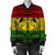 Hawaiian Map Madame Pele Mauna Kea Plumeria Polynesian Bomber Jacket Reggae AH - Polynesian Pride