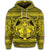 Hawaiian Map Madame Pele Mauna Kea Plumeria Polynesian Hoodie Yellow - Polynesian Pride